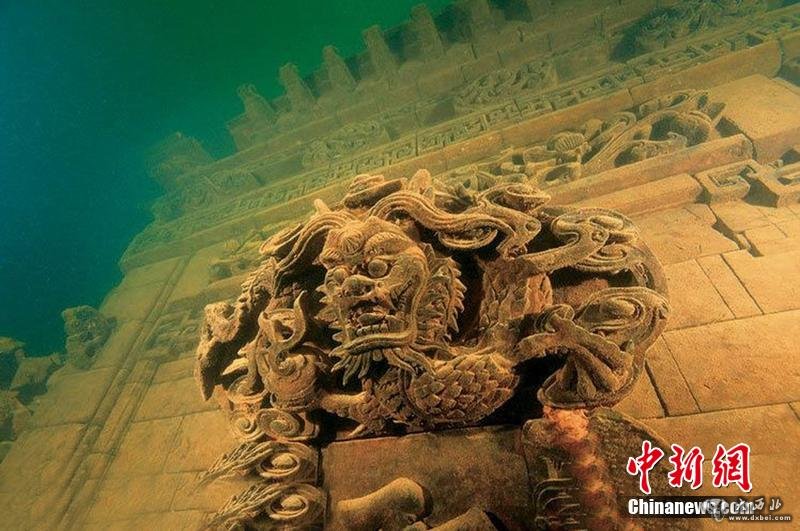 千岛湖水下狮城考古 探索被水淹没的历史古迹（组图）