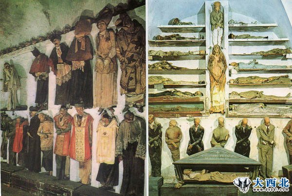 神秘的意大利西西里岛地下墓穴：内藏8000木乃伊