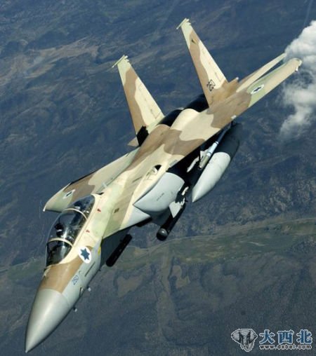 资料图：以色列空军的美制F-15战斗机。