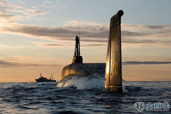 资料图：俄“北风之神”级战略核潜艇首舰“尤里·多尔戈鲁基”号。