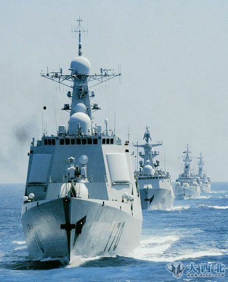 资料图：中国海军舰艇编队