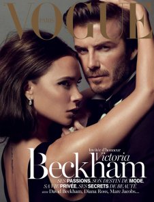 贝克汉姆夫妇携手登《Vogue》圣诞特刊封面
